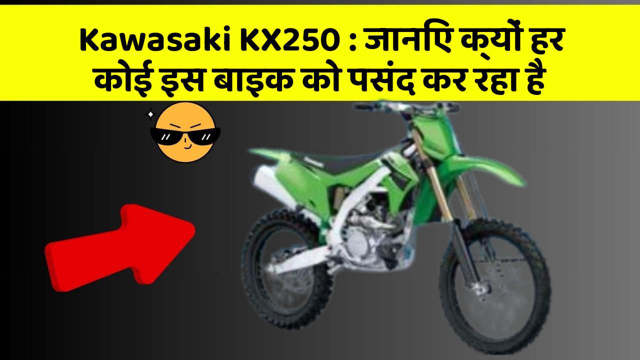 Kawasaki KX250 : जानिए क्यों हर कोई इस बाइक को पसंद कर रहा है